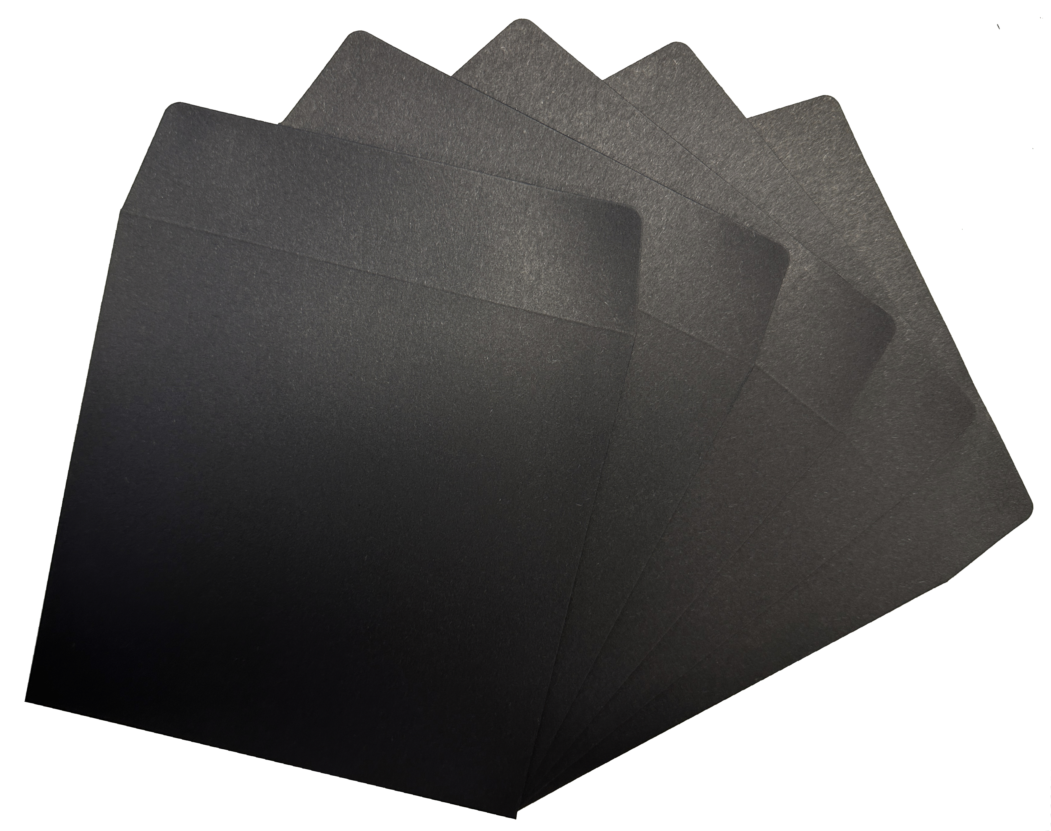 Image of ID 1214259893 1000 Black Paper CD Sleeves with Flap (No Window)