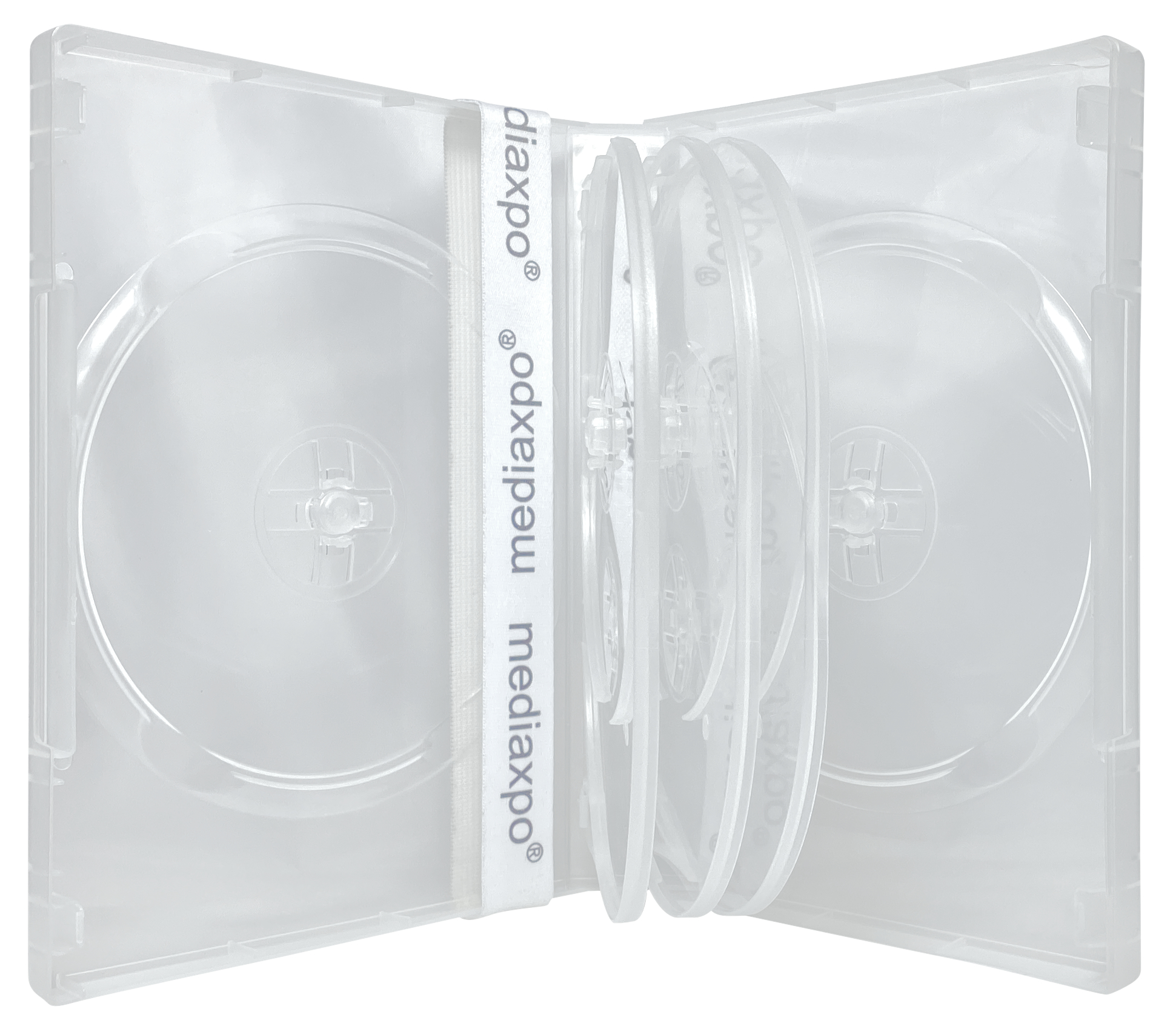 Image of ID 1214260023 100 Clear 8 Disc DVD Cases