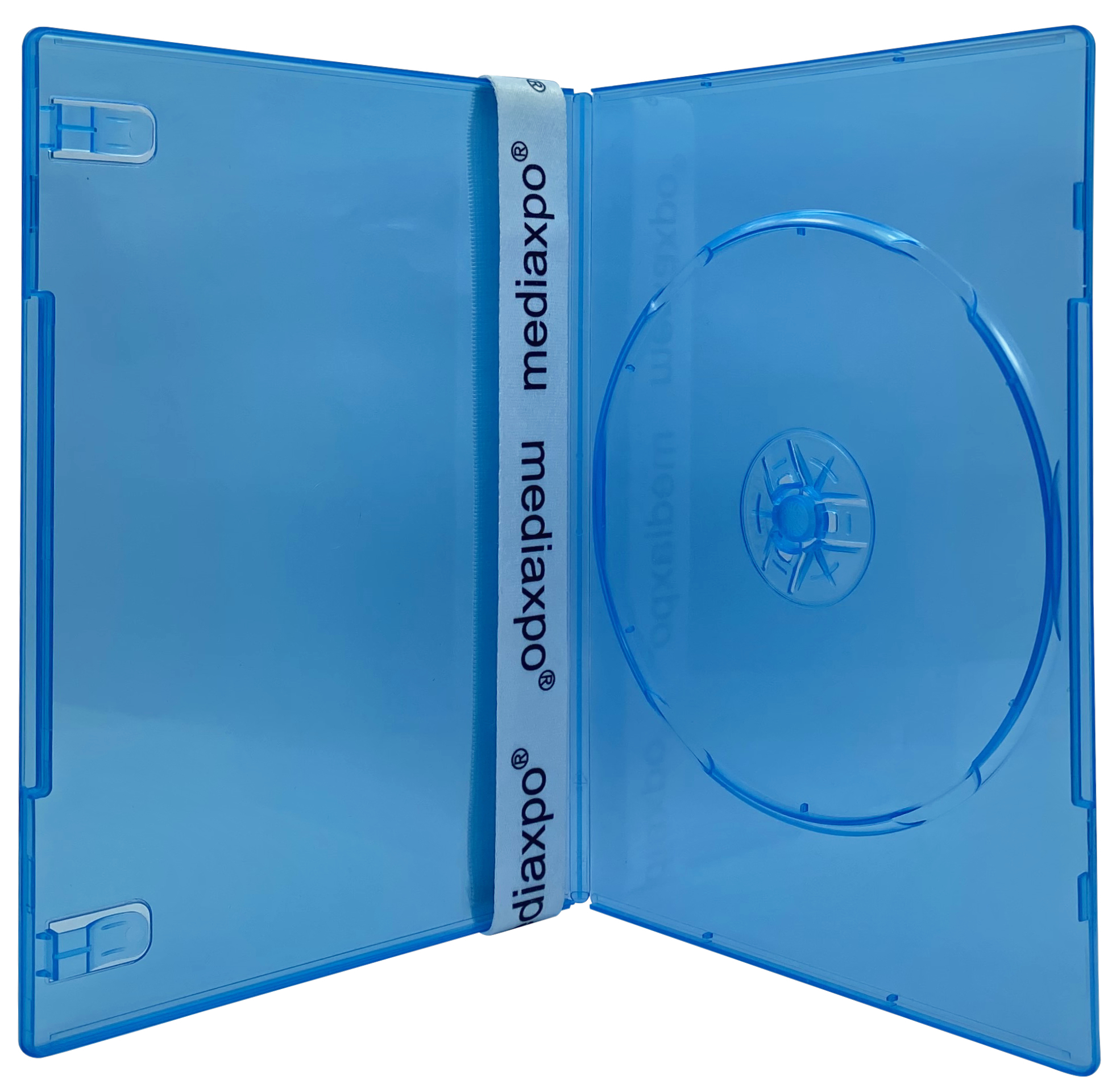 Image of ID 1214260078 200 SLIM Clear Blue Color Single DVD Cases 7MM