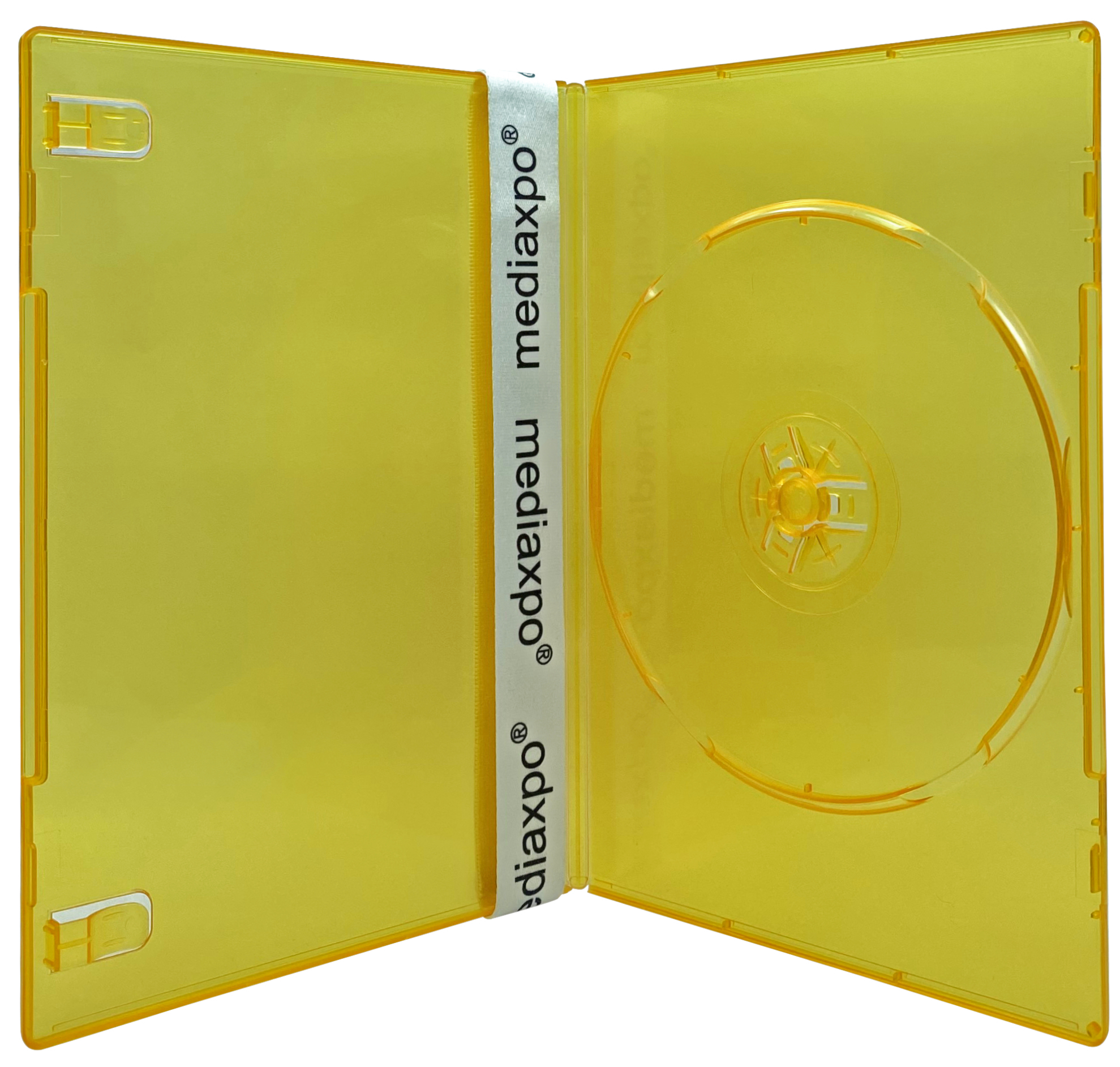 Image of ID 1214260080 200 SLIM Clear Orange Color Single DVD Cases 7MM