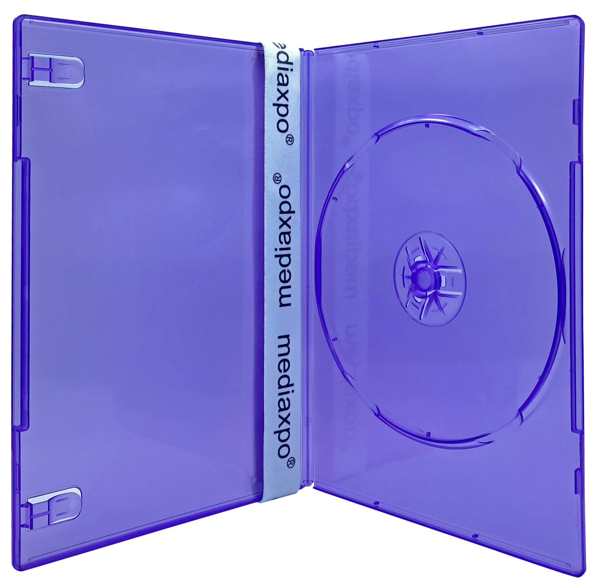 Image of ID 1214260082 200 SLIM Clear Purple Color Single DVD Cases 7MM