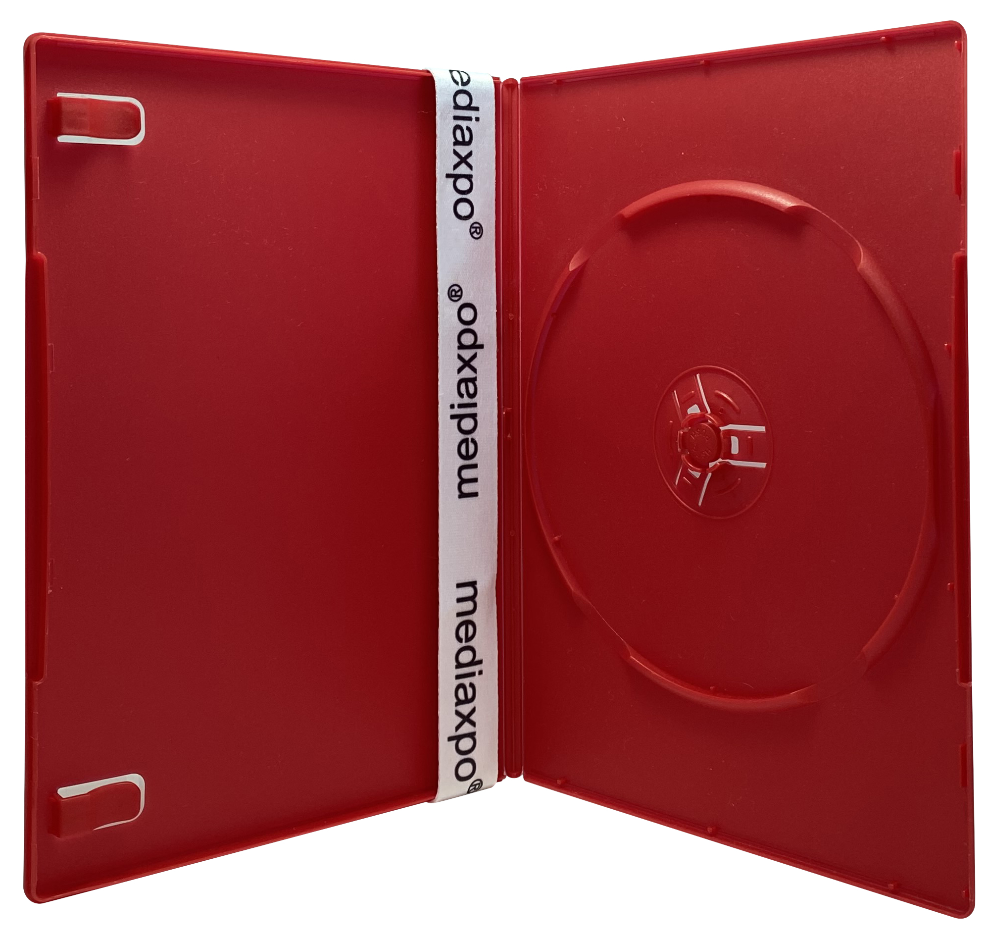 Image of ID 1214260085 200 SLIM Solid Red Color Single DVD Cases 7MM