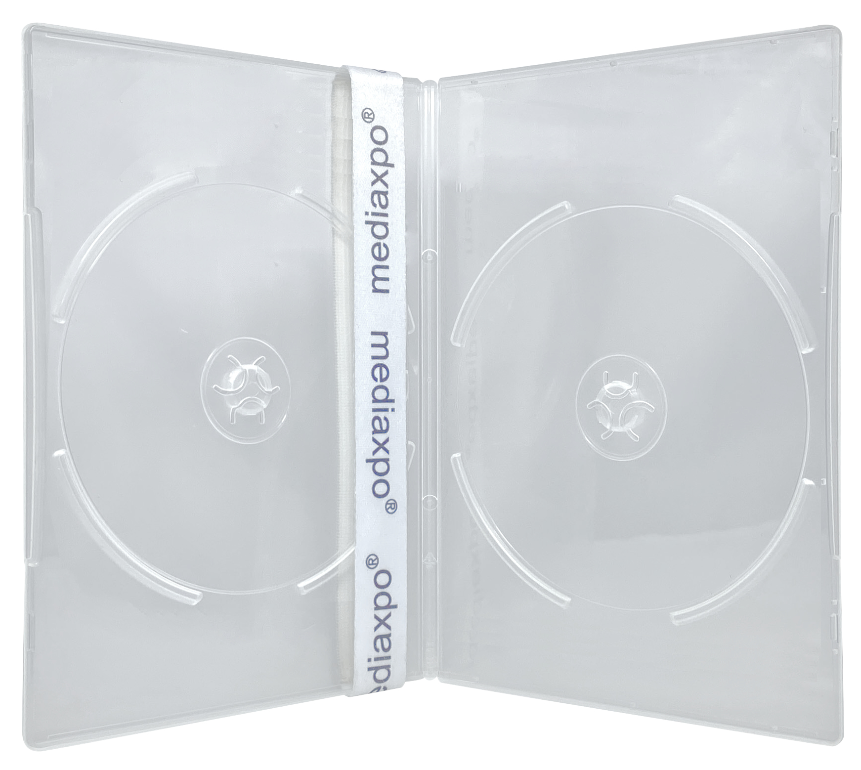 Image of ID 1214260122 400 SLIM Clear Double DVD Cases 7MM
