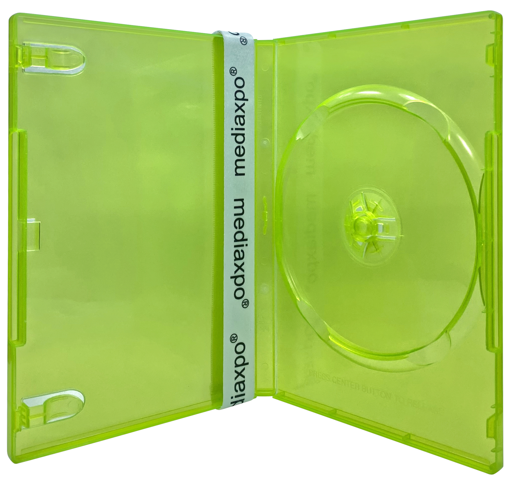 Image of ID 1214260125 100 STANDARD Clear Green Color Single DVD Cases