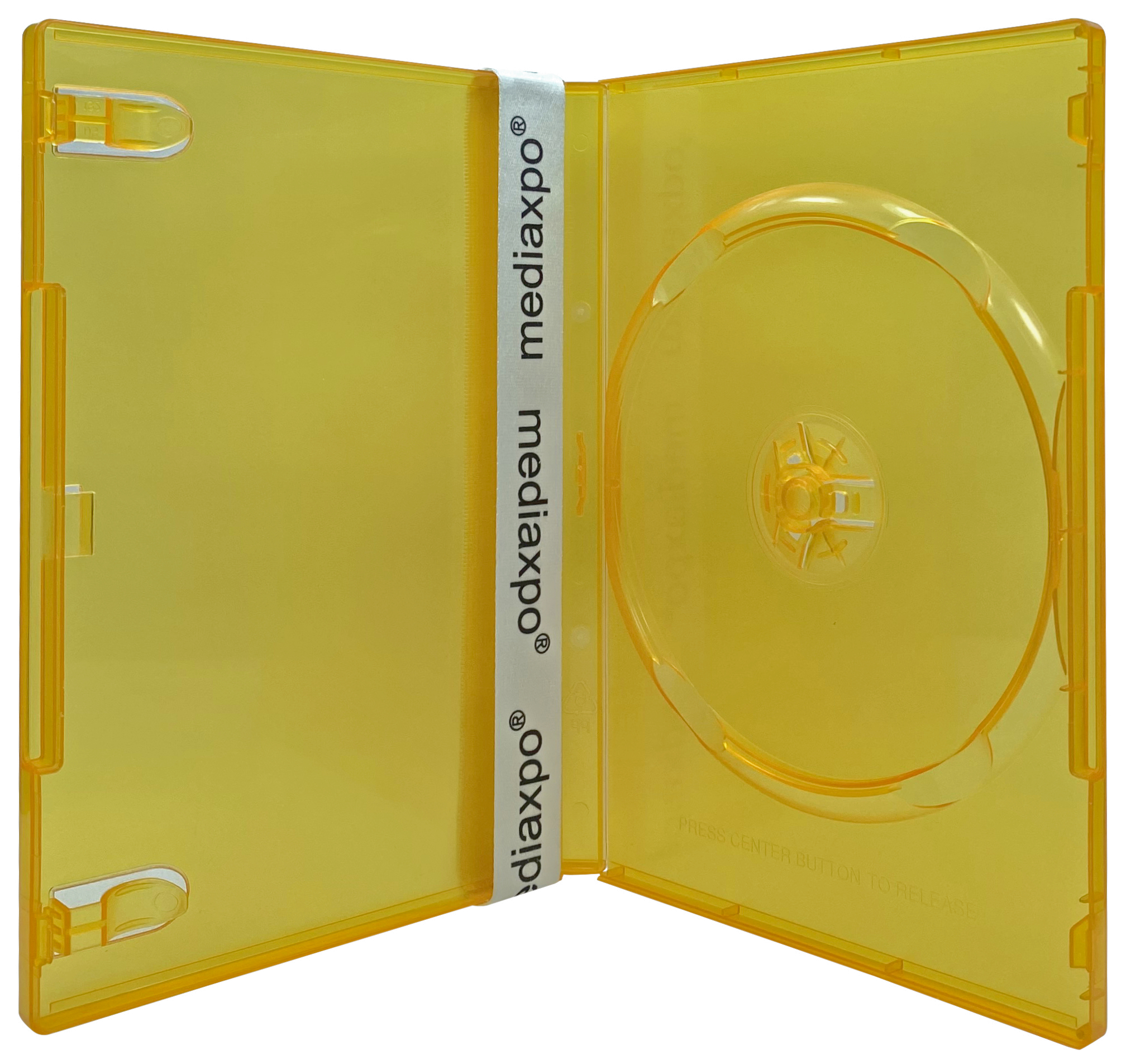 Image of ID 1214260126 100 STANDARD Clear Orange Color Single DVD Cases