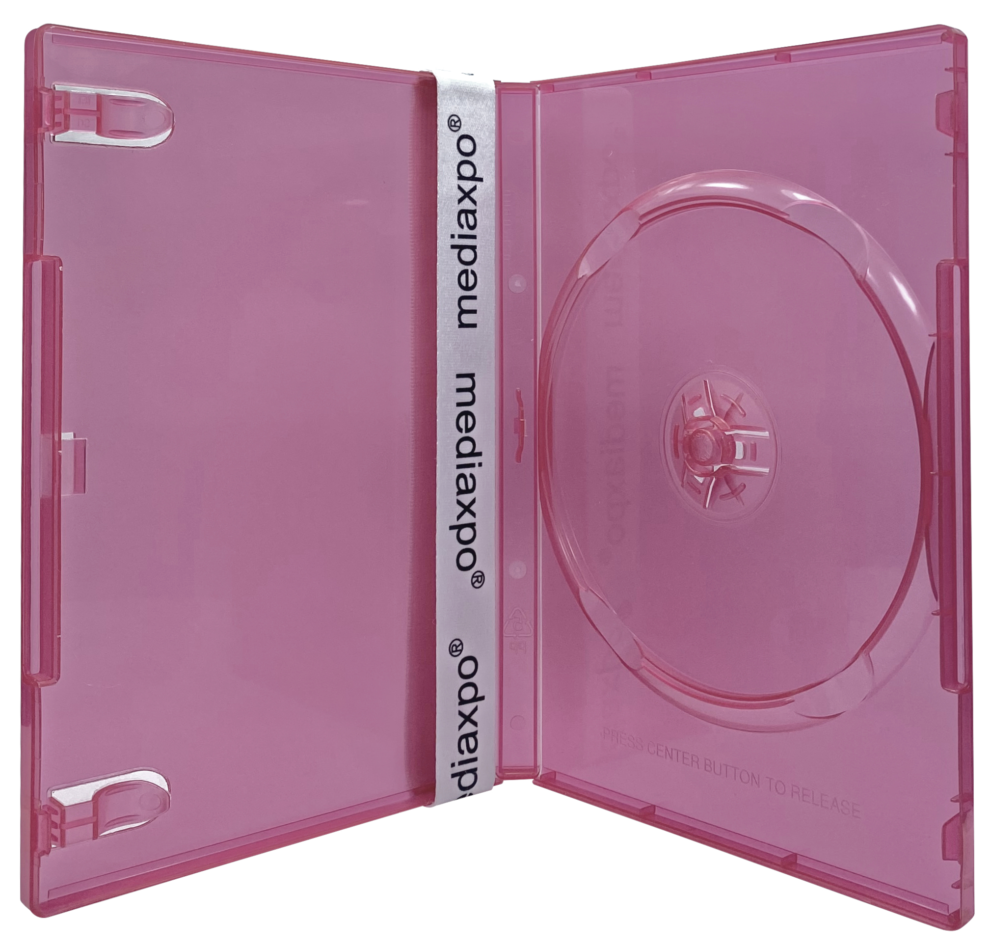 Image of ID 1214260128 100 STANDARD Clear Red Color Single DVD Cases