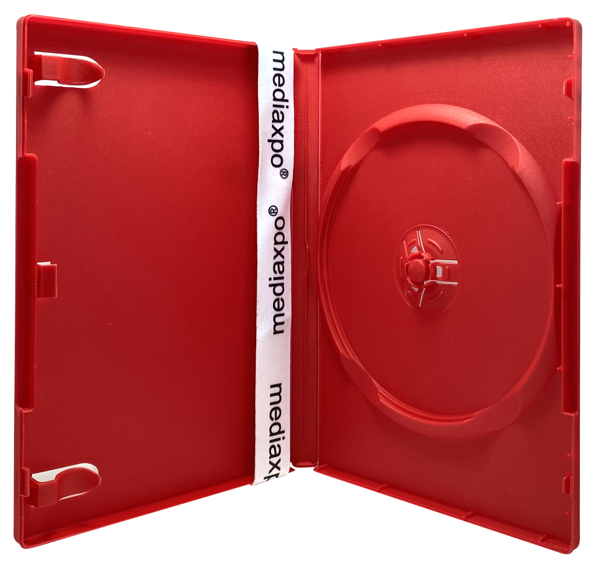 Image of ID 1214260131 100 STANDARD Solid Red Color Single DVD Cases