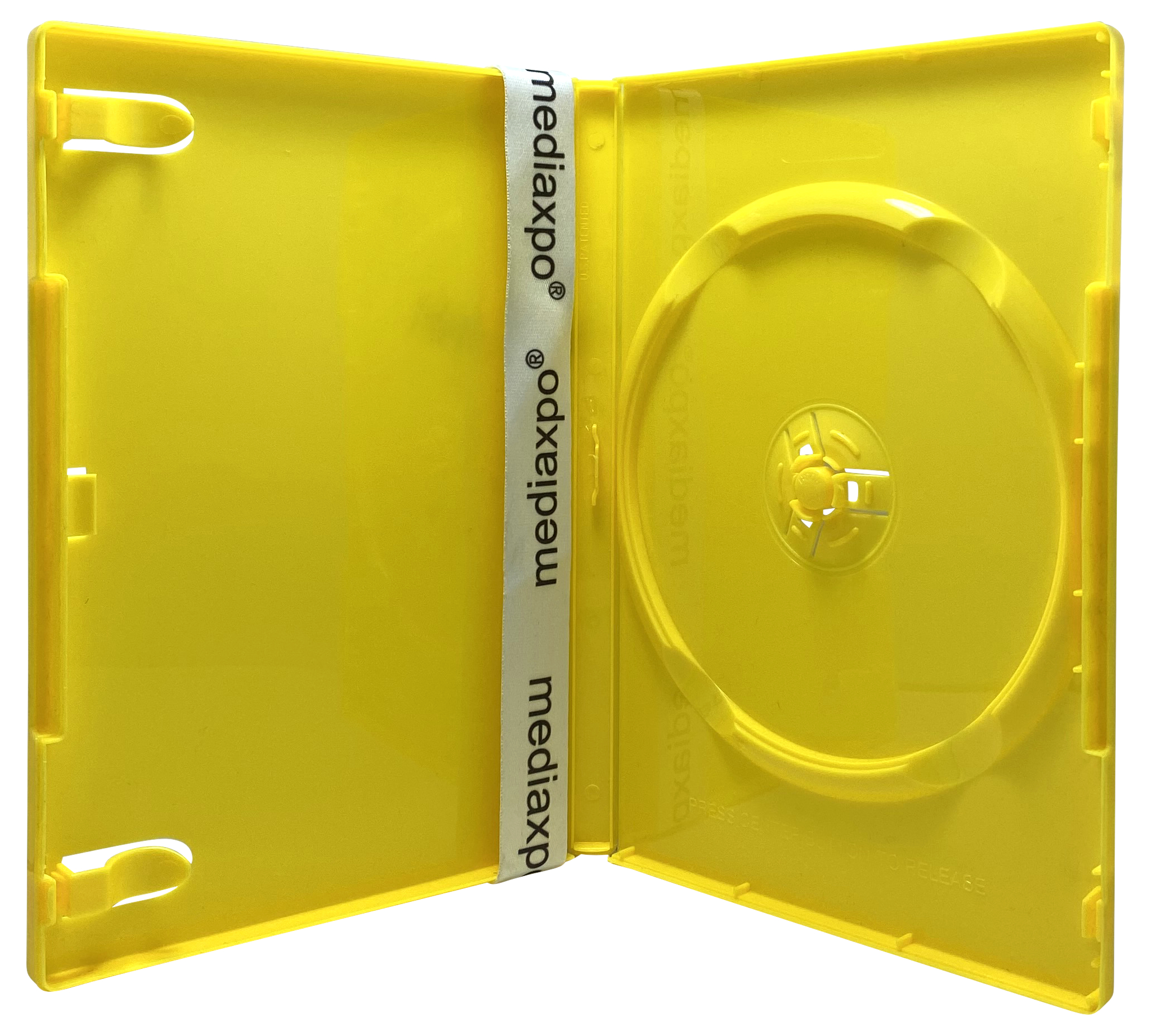 Image of ID 1214260132 100 STANDARD Solid Yellow Color Single DVD Cases