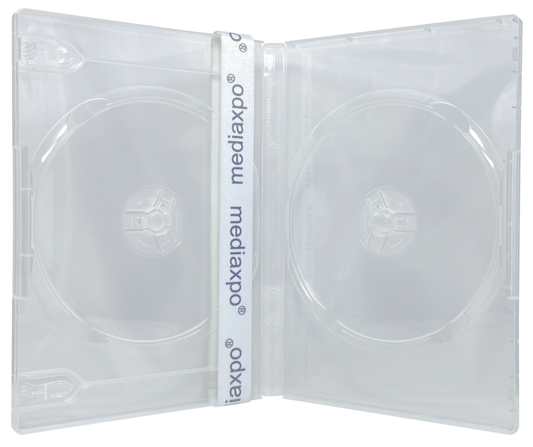 Image of ID 1214260179 100 STANDARD SUPER Clear Double DVD Cases