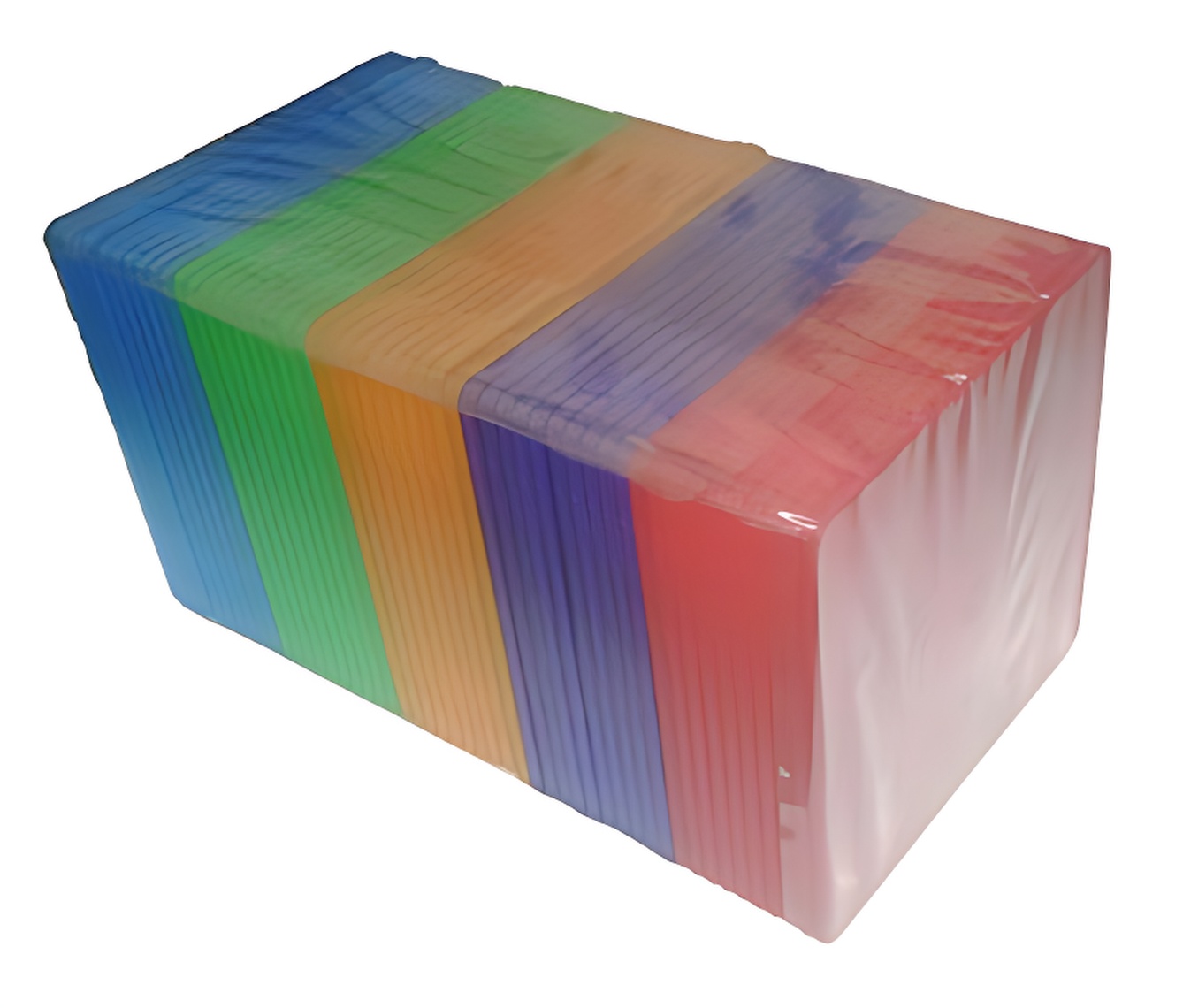 Image of ID 1214260404 400 SLIM Assorted Color Single VCD PP Poly Cases 5MM