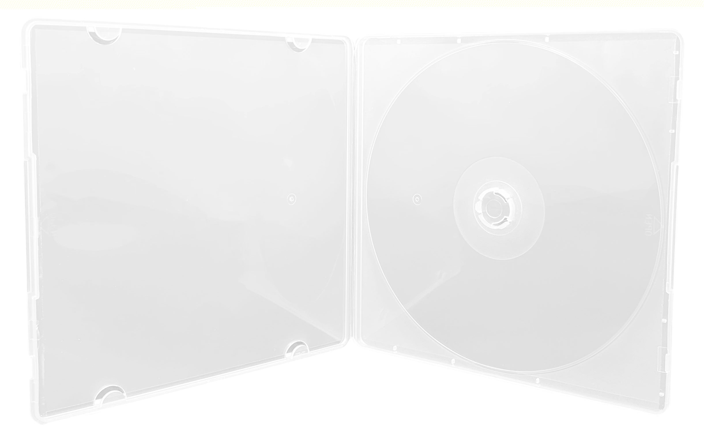Image of ID 1214260426 200 SLIM Clear Single VCD PP Poly Cases 5MM with Plastic Cover