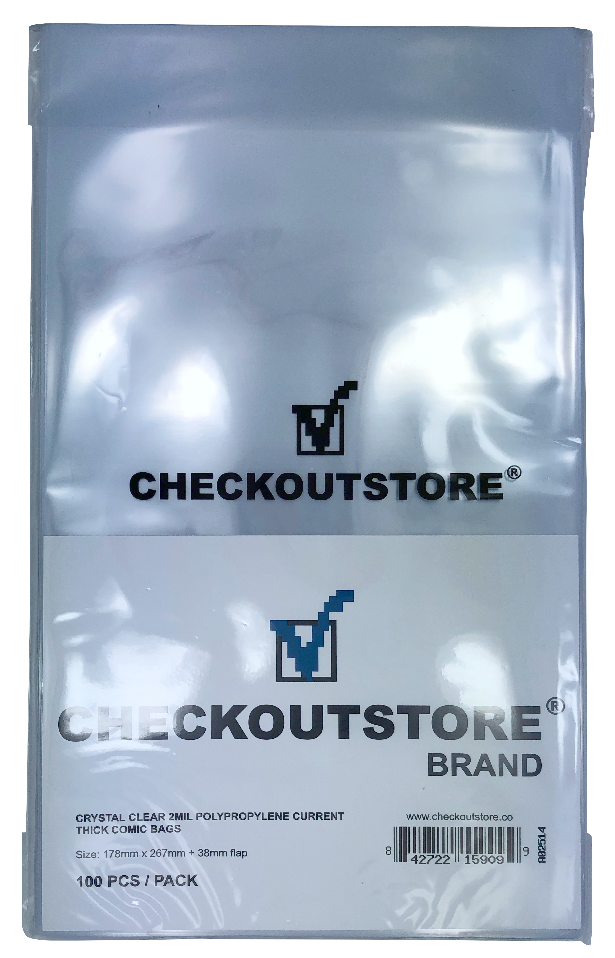 Image of ID 1214260671 2000 CheckOutStore Crystal Clear Current Age Thick Comic Book Bags