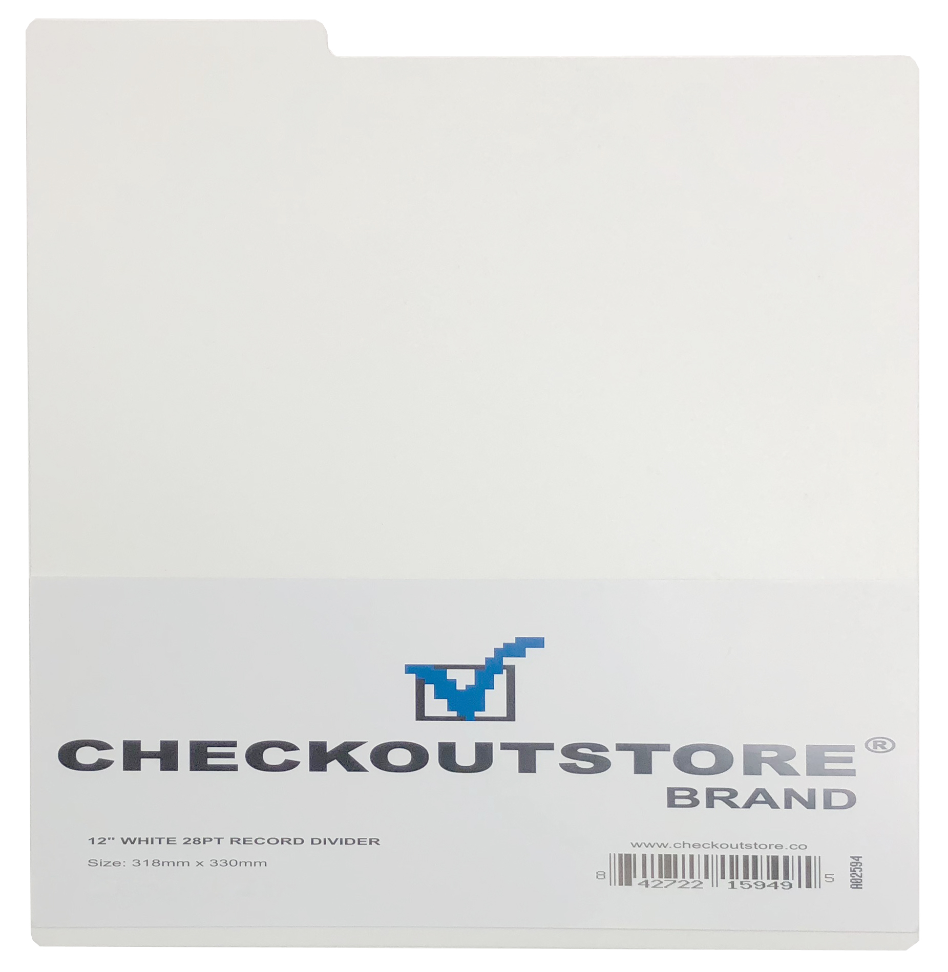 Image of ID 1214260853 300 CheckOutStore White Plastic Record Dividers for 12" LP Vinyl 33 RPM