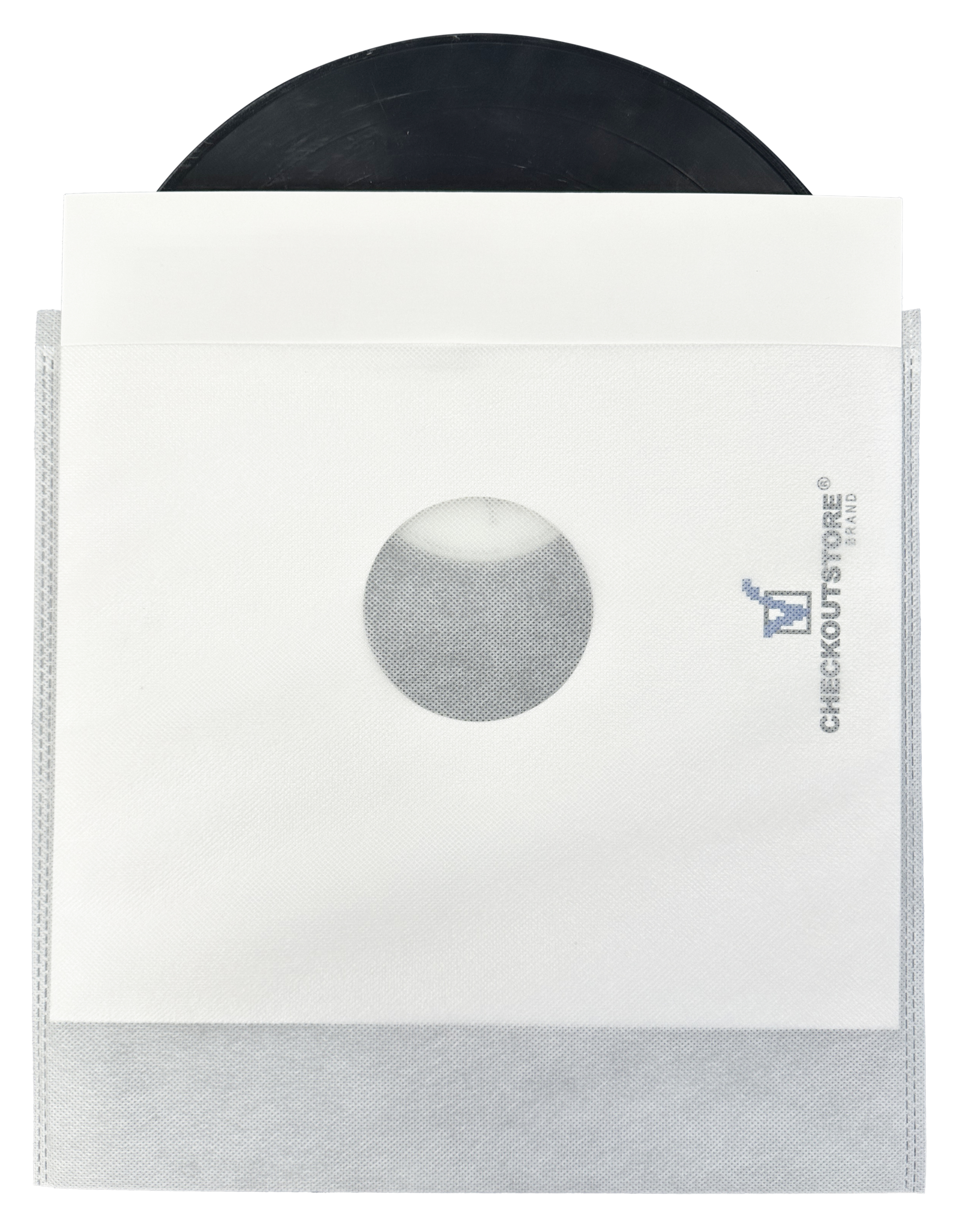 Image of ID 1214260869 1000 CheckOutStore White Non Woven Record Outer Sleeves for 12" LP Vinyl 33 RPM Record Albums