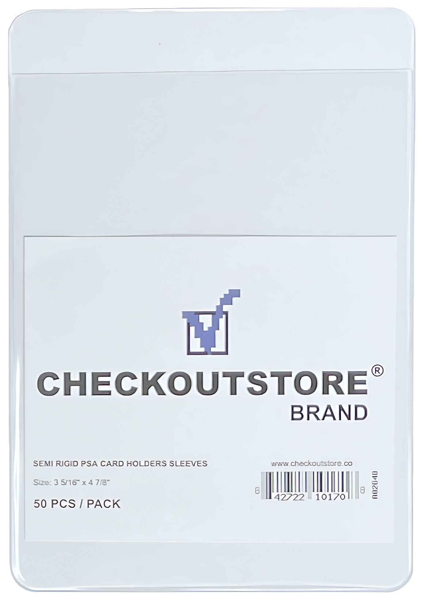 Image of ID 1214261349 1000 CheckOutStore Clear Semi Rigid Card Holders for PSA/BGS Grading (3 5/16 x 4 7/8 in)