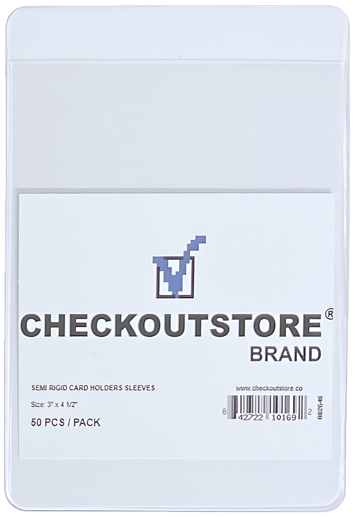 Image of ID 1214261355 1000 CheckOutStore Clear Semi Rigid Card Holders (3 x 4 1/2 in)