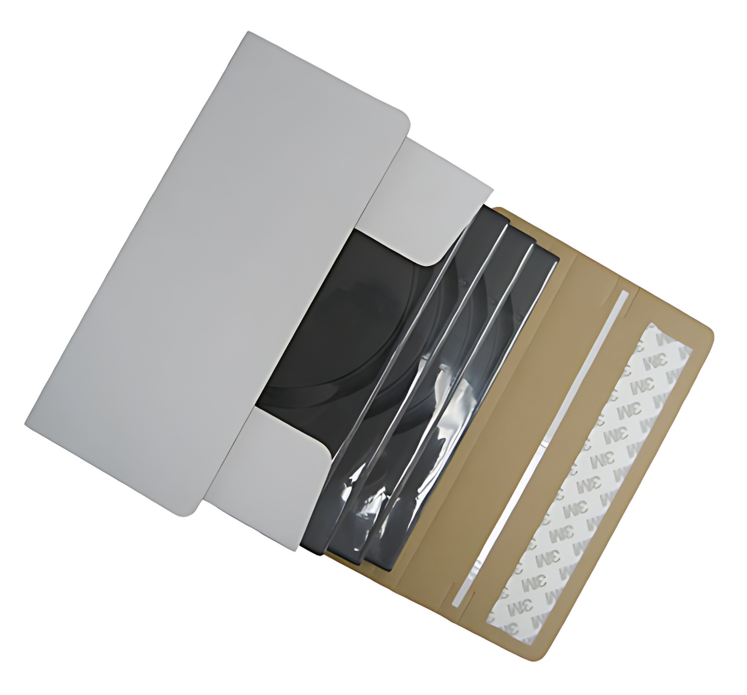 Image of ID 1214261499 400 DVD Cardboard Box Self Seal Mailers (Ship 1-4 DVDs in DVD Cases)
