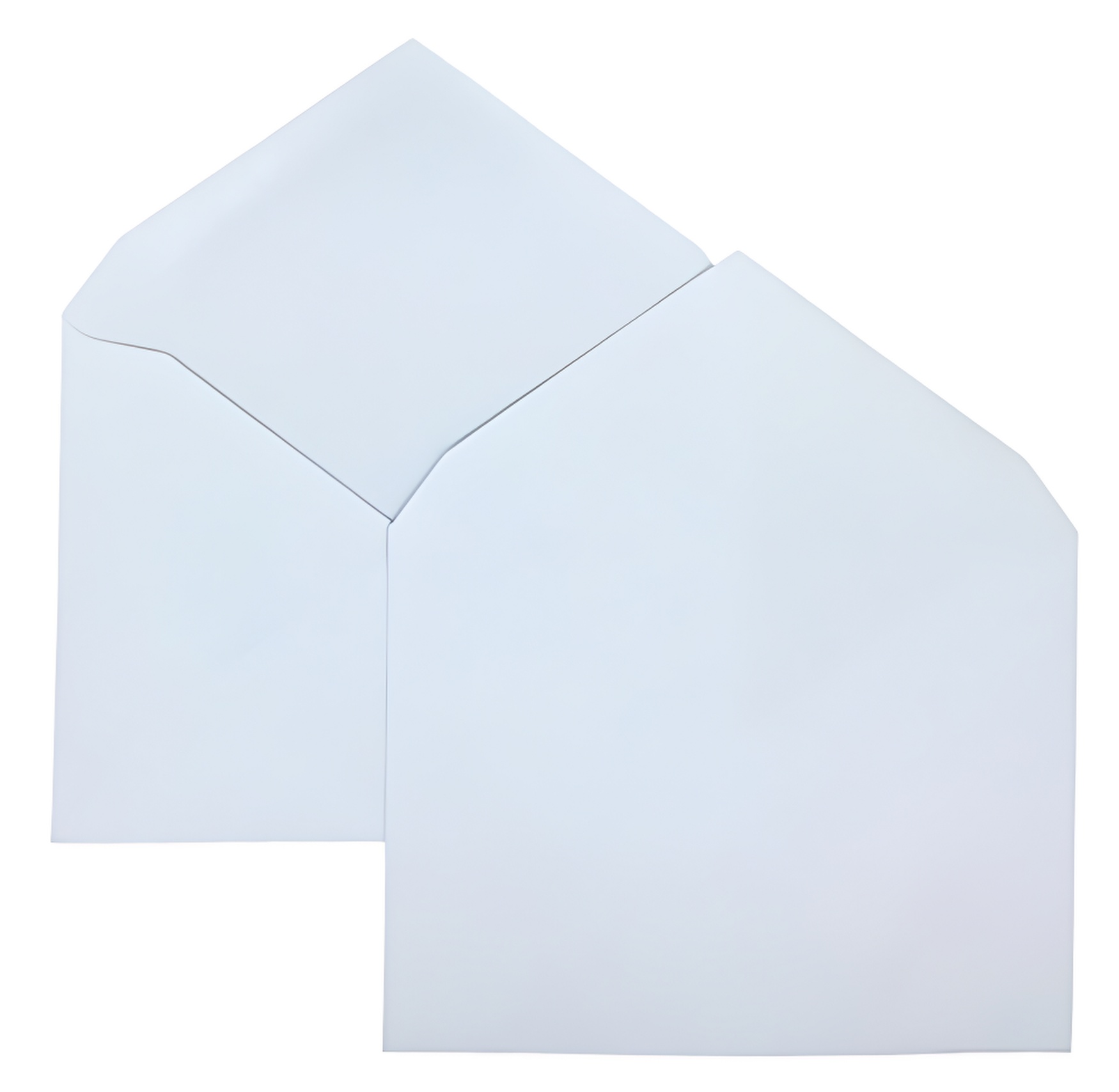 Image of ID 1214262203 2000 ShippingMailers 4 3/8 x 5 3/4 White Paper A2 Invitation Envelopes /w Gummed Closure