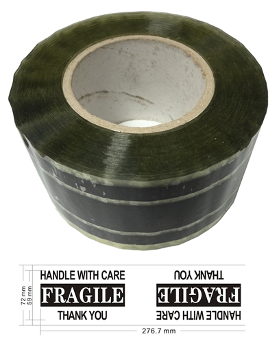 Image of ID 1214262255 10 Industrial Carton Sealing Tape Fragile Handle with Care (3" x 220 Yds 22 Mil)
