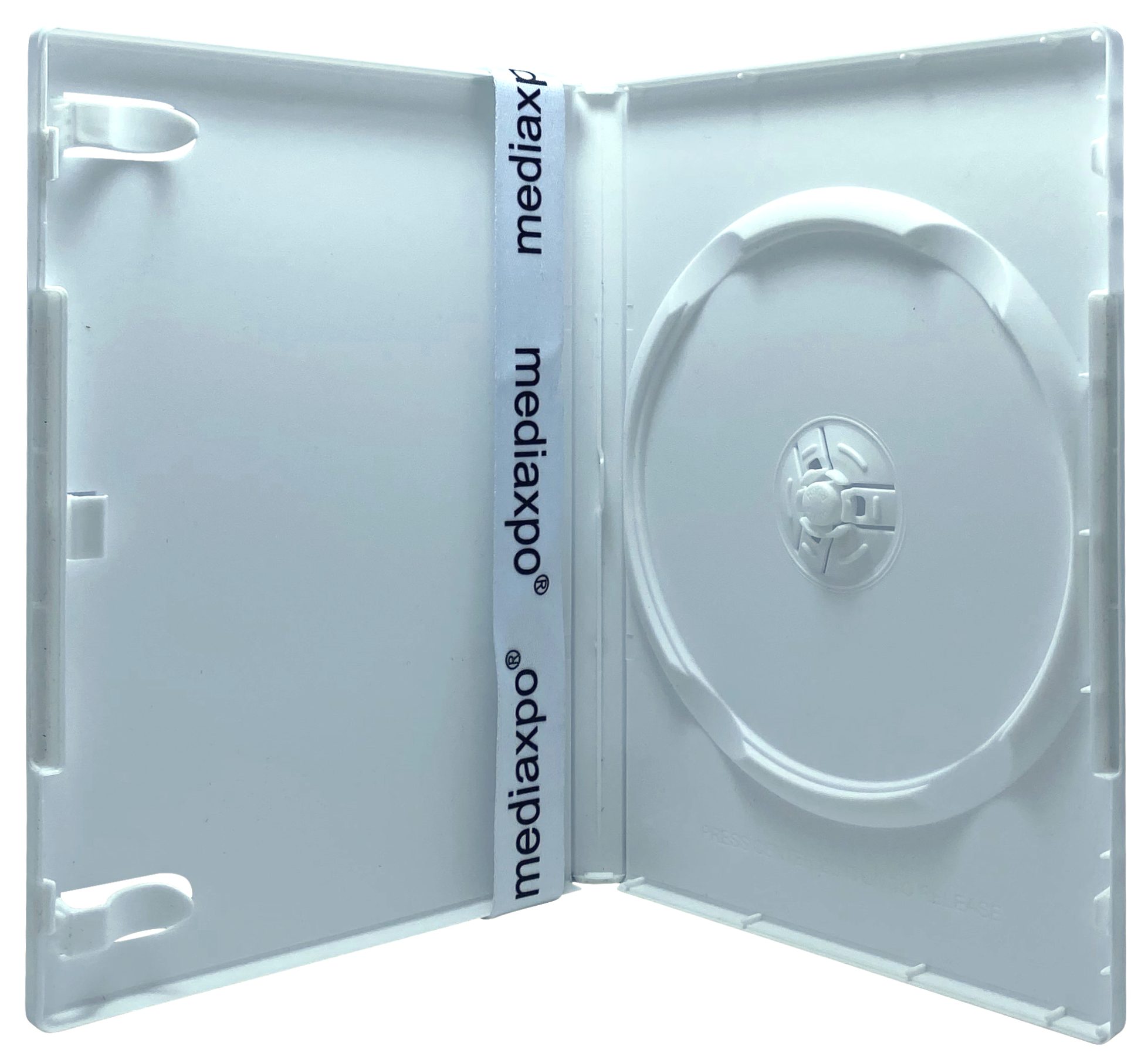 Image of ID 1214262373 100 PREMIUM STANDARD Solid White Color Single DVD Cases (Professional Use)