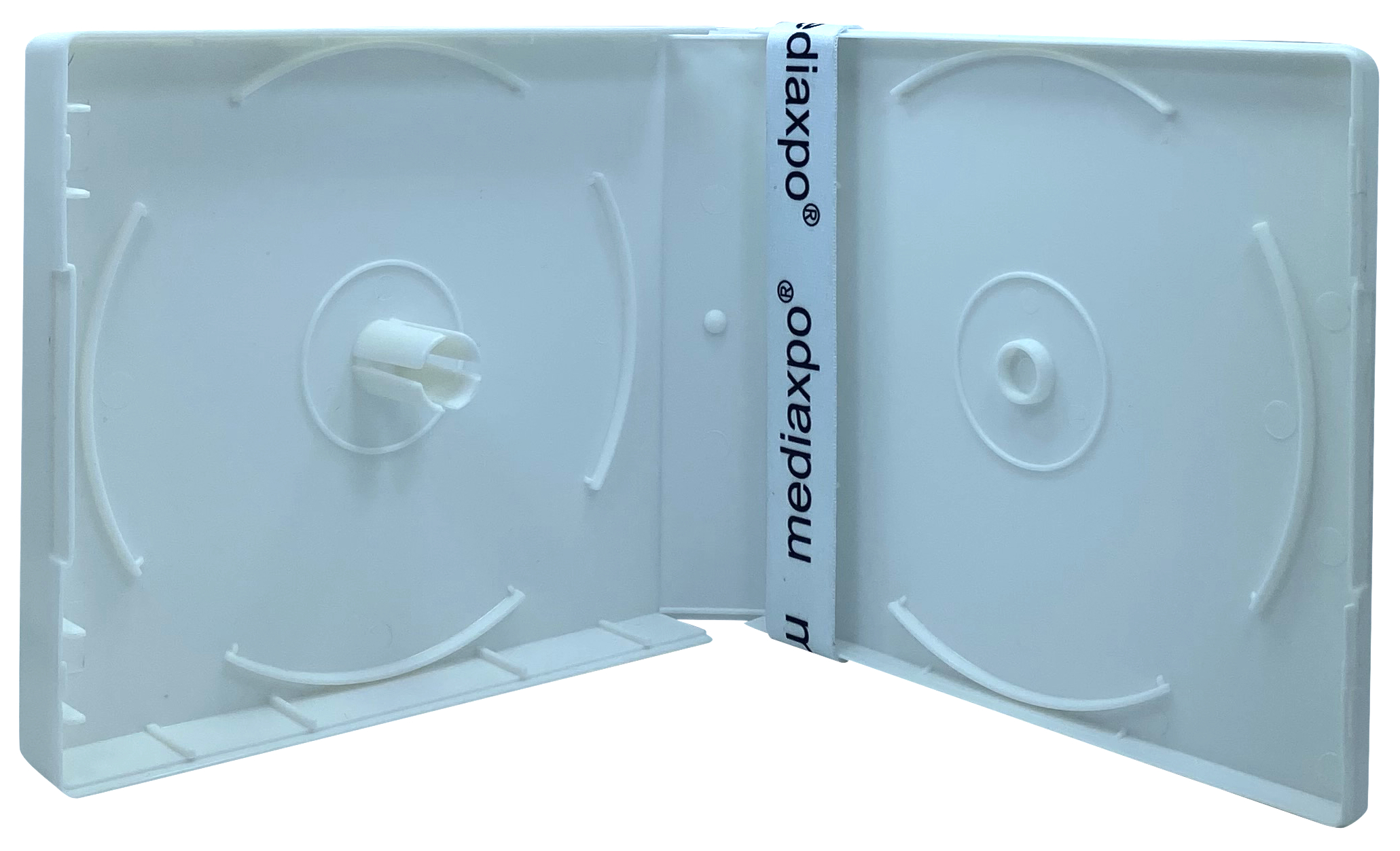 Image of ID 1214262381 100 White Color CD/DVD Box up to 16 Discs