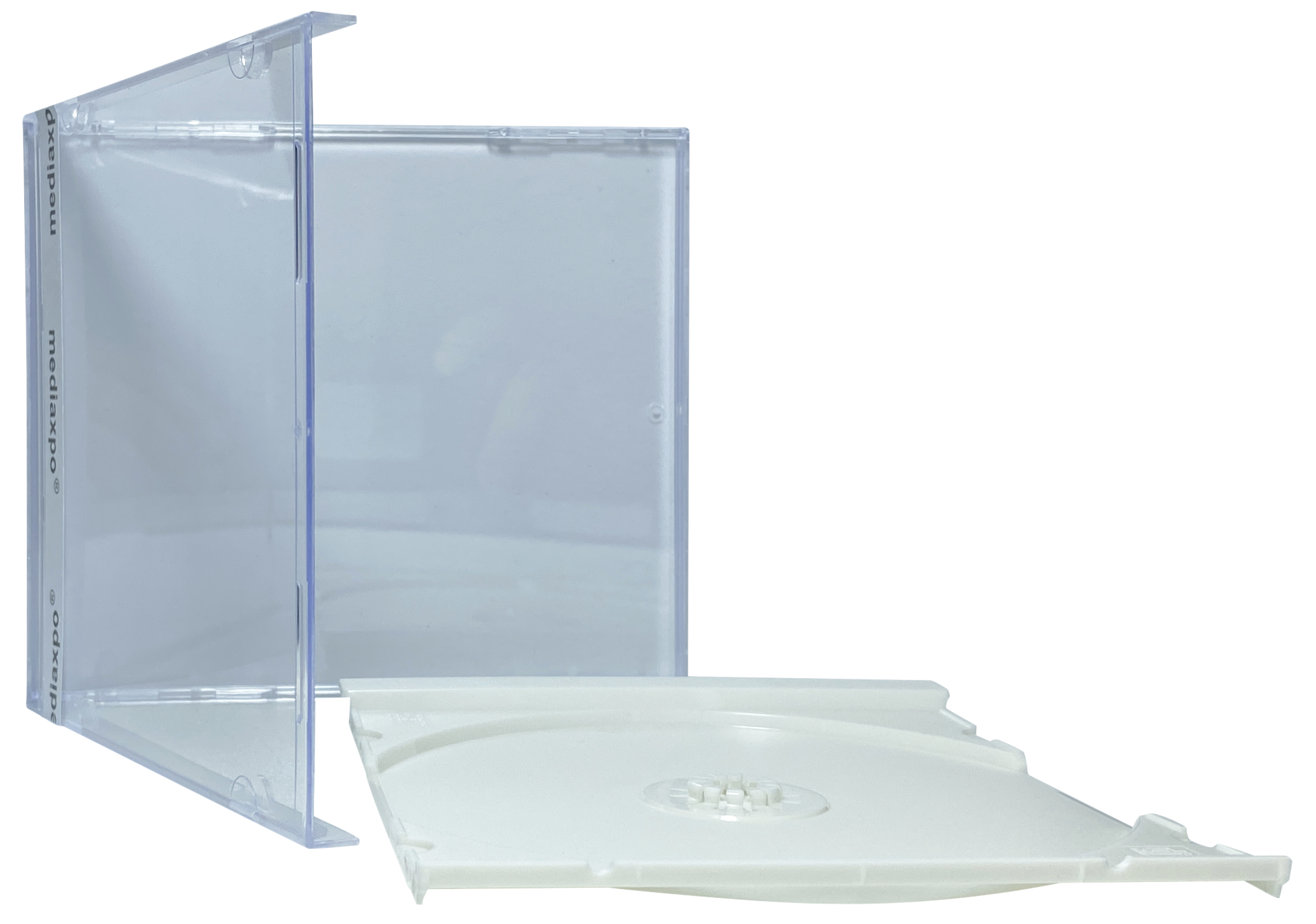 Image of ID 1214262407 1000 STANDARD White Color CD Jewel Case (Unassembled)