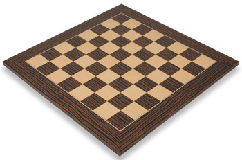 Image of ID 1219290562 Tiger Ebony & Maple Deluxe Chess Board - 175" Squares