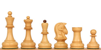 Image of ID 1224672041 The Dubrovnik Championship Chess Set with Ebonized & Boxwood Pieces - 39" King