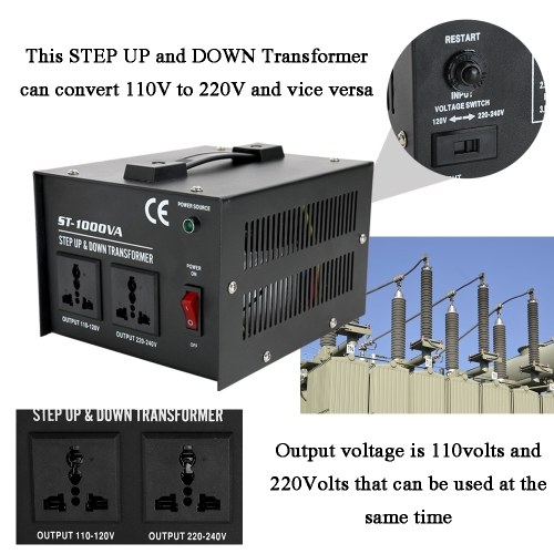 Image of ID 1225235593 Intelligent Efficient Step Up Down Transformer ST-1000W Household Electrical Appliance Voltage Converter