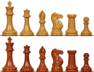 Image of ID 1234277268 Professional Series Resin Chess Set with Rosewood & Boxwood Color Pieces - 4125" King