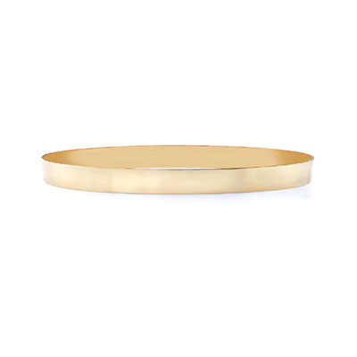 Image of ID 1247849802 14K Gold Flat Bangle Bracelet 6mm (1/4")