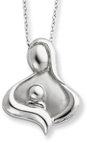 Image of ID 1247850349 Maternal Bond Sterling Silver Pendant