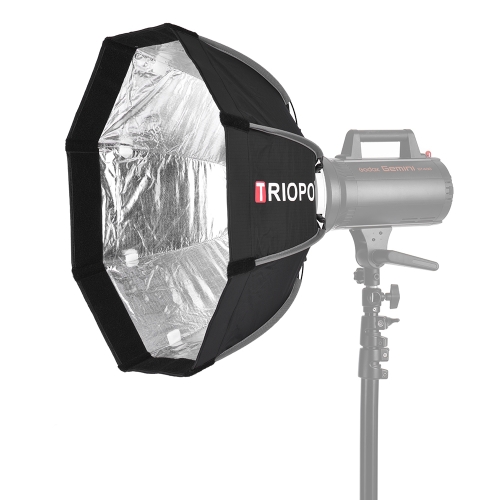 Image of ID 1266853693 TRIOPO 55cm Foldable 8-Pole Octagon Softbox with Soft Cloth Carrying Bag Bowens Mount for Studio Strobe Flash Light