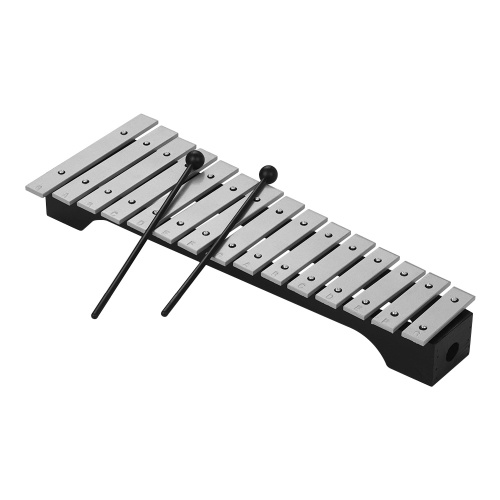 Image of ID 1266863247 15-Note Xylophone Glockenspiel Wooden Base Aluminum Bars with Mallets Percussion Musical Instrument Gift with Carrying Bag