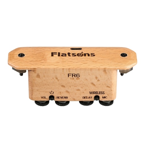 Image of ID 1266868990 FLATSONS FR6 BT Resonance Pickup Guitar Soundhole Clip-on Rechargeable Pickup