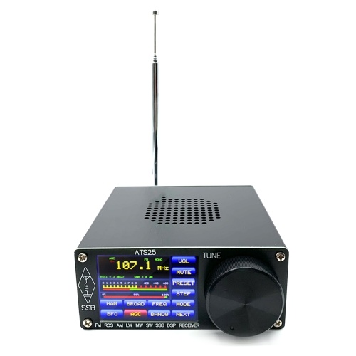 Image of ID 1266870954 All-Band Radio Receiver Aluminium Alloy Cover DSP Receiver FM LW MW SW SSB with 24 Inch Touching Screen Search HAM Band Quick Channel