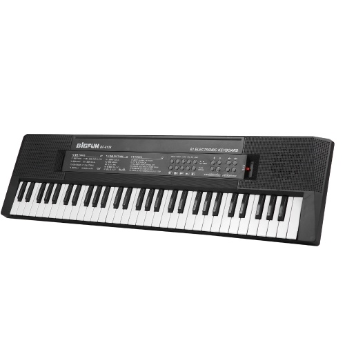 Image of ID 1266872873 61 Keys Digital Music Electronic Keyboard Kids Multifunctional Electric Piano for Piano Student with Microphone Function Musical Instrument