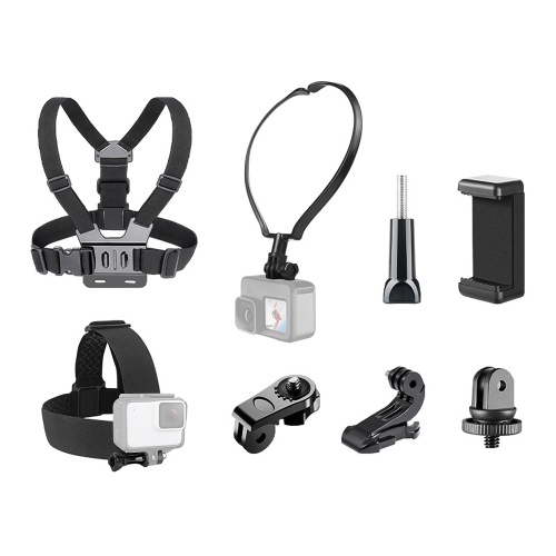 Image of ID 1266873283 Sports Camera Accessory Set Chest Strap Mount + Head Strap + Neck Holder + Phone Holder