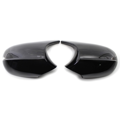 Image of ID 1266874204 Rearview M3 Style Side Mirror Shells Side Wing Mirror Cover Cap Bright Black Style Pair Replacement for BMW E90 E91 E92 E93 Facelifted 08-12