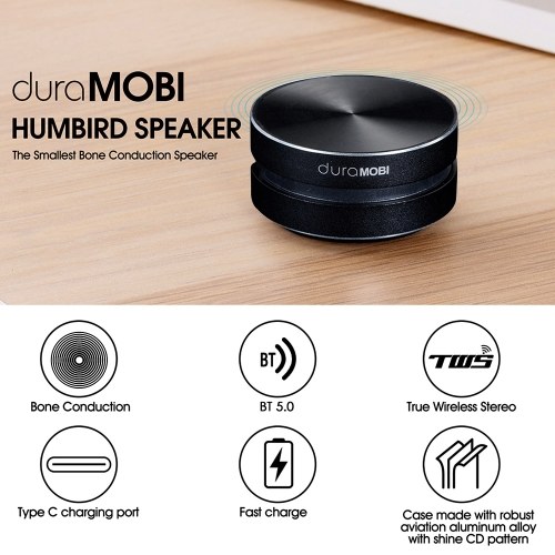 Image of ID 1266877028 1 Pack dura MOBI Wirelessly BT Speaker Bone Conduction Speakers Mini Portable Loud Stereo Sound Built-in Mic Sound Box