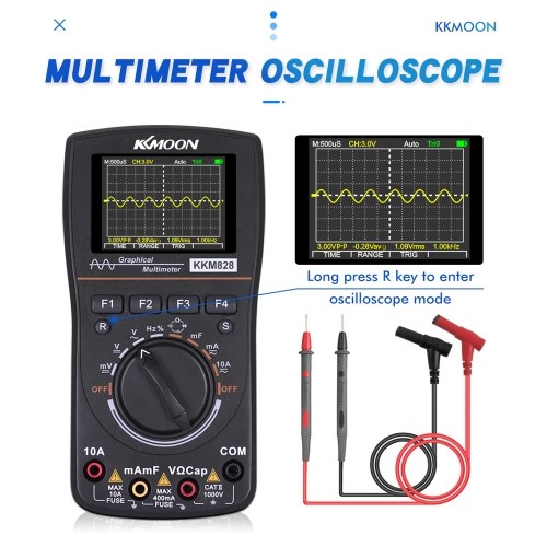 Image of ID 1266877298 KKmoon 828 2 in 1 High Definition Intelligent Graphical Digital Oscilloscope Multimeter