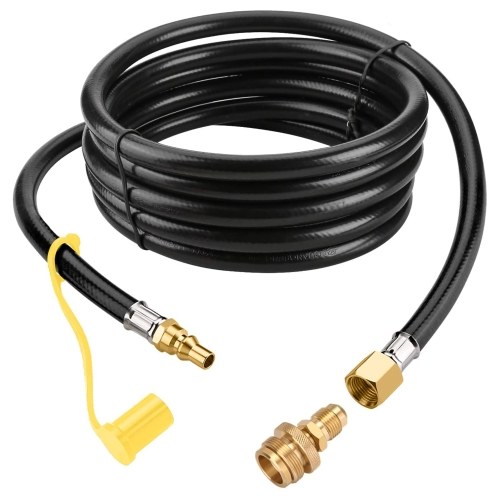 Image of ID 1266883313 12ft Propane Quick Connect Hose for RV to Ga-s Grill 1/4'' Quick Connect Hose Converter Replacement for 1lb Throwaway Bottle Connects Portable Appliance to RV 1/4'' Female Quick Disconnect