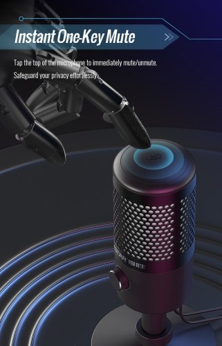 Image of ID 1266885047 TAKSTAR GX1 USB Digital Microphone with RGB Light Plug and Play Shock-absorbing Desktop Wired Cardioid Condenser Microphone