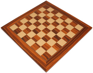 Image of ID 1269758828 Santos Rosewood & Maple Deluxe Chess Board - 175" Squares