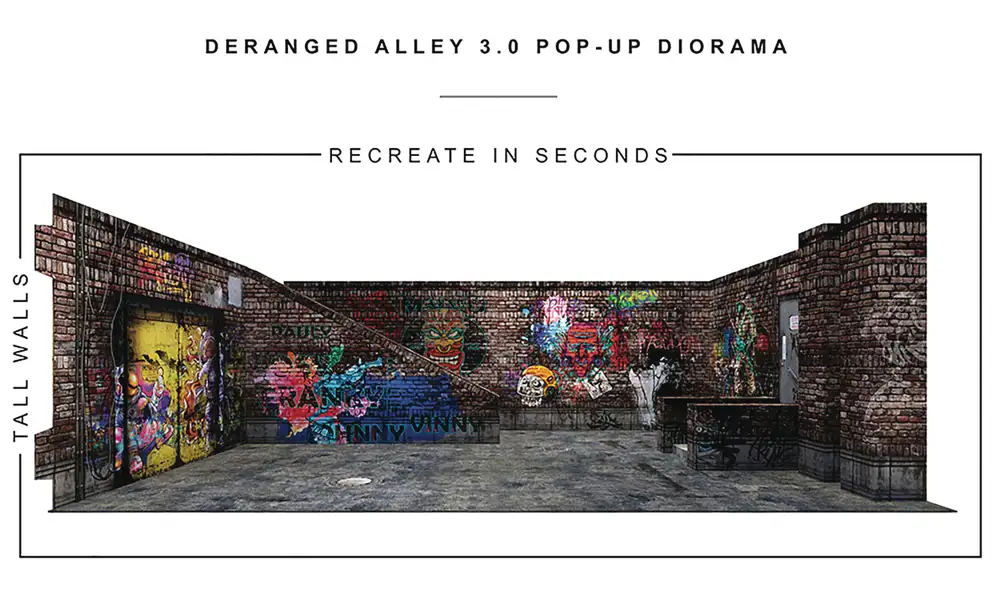 Image of ID 1277300683 Extreme Sets Deranged Alley 3 POP Up 1/12 Scale Diorama