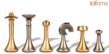 Image of ID 1282106045 Modern Design Solid Brass Chess Set by Italfama