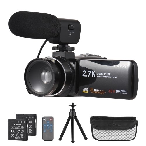 Image of ID 1299280473 Andoer 27K Digital Video Camera Camcorder DV Recorder 48MP 16X Digital Zoom 30 Inch IPS Touch Panel