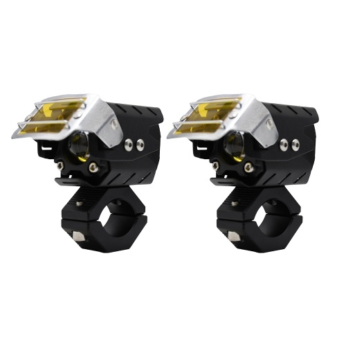 Image of ID 1299280870 2Pcs Motorcycle Spotlight Front LED Driving Lights 9000LM 90W 6000K Headlight 4 Mode High Low Beam