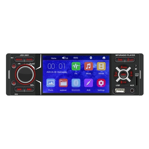 Image of ID 1299281608 41 Inch Single Din Car Stereo BT Touchscreen MP5 Player FM Radio Receiver