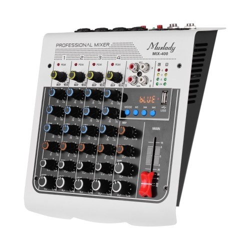 Image of ID 1299281778 Muslady MIX-400 Professional 6-Channel Audio Mixer Mixing Console